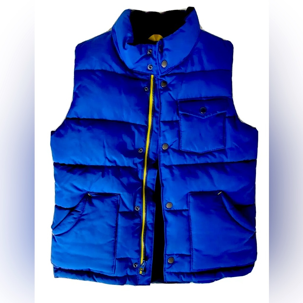 Gap Kids Royal Blue Puffer Vest Size (Boys) XL Full Zip Pockets